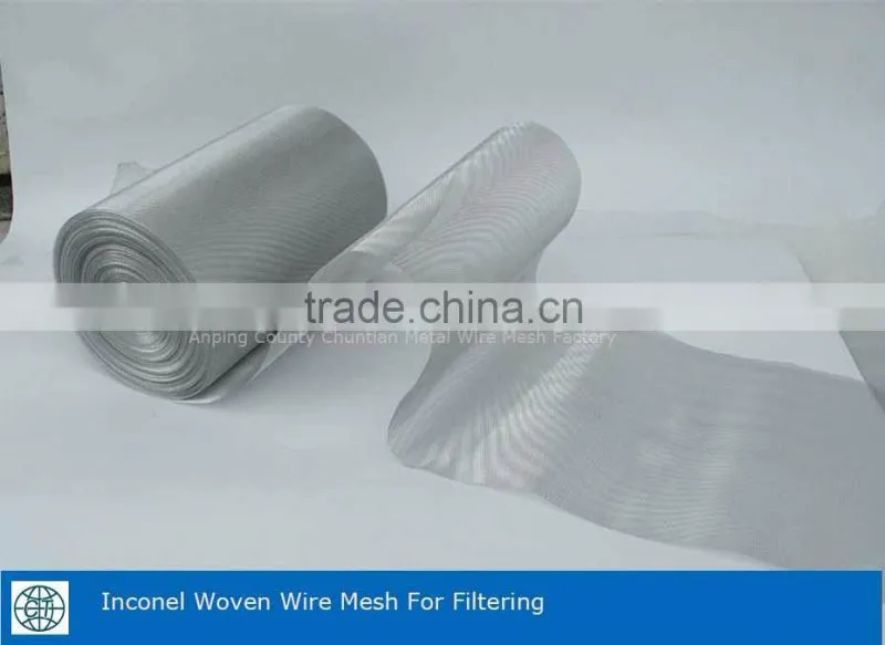 Inconel nickel chromium woven wire mesh 600 601 625 718