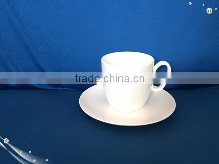 260cc Bone China ceramic coffee mug ,porcelain cup and saucer