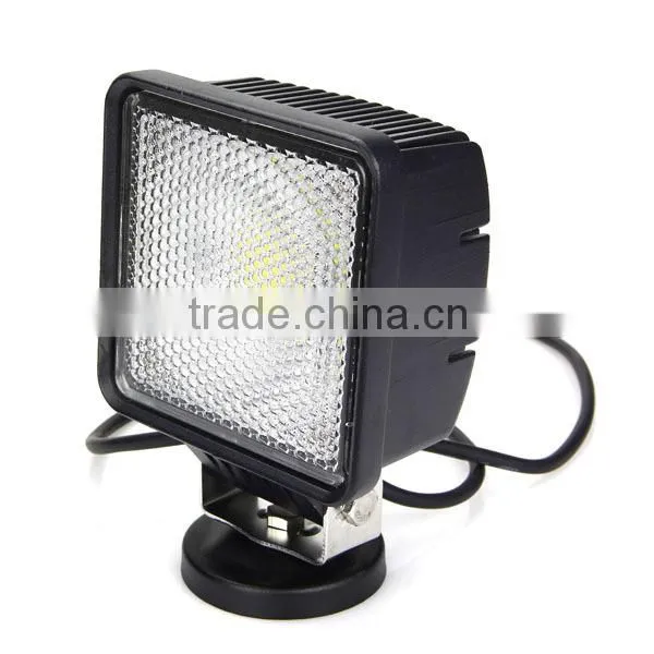 30W Offroad COB Led Work Light Square with Flood Beam in Auto Lighting System for SUV,Jeep,4x4