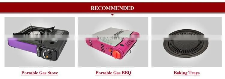 Portable Gas BBQ Grill with Aluminum-alloy body for camping use