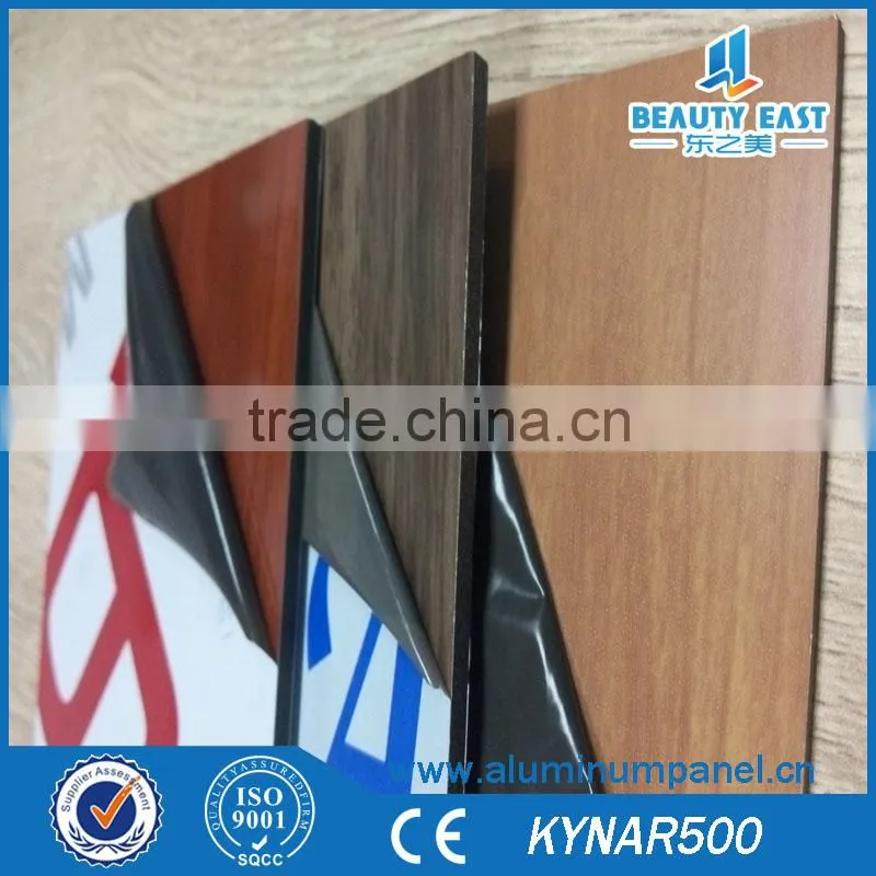4MM PVDF Wood Finish Aluminum Composite Panel ACP