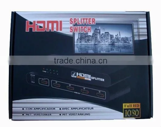 switcher with IR Remote Support 3D, 5x1 5 Port Switch / Switcher