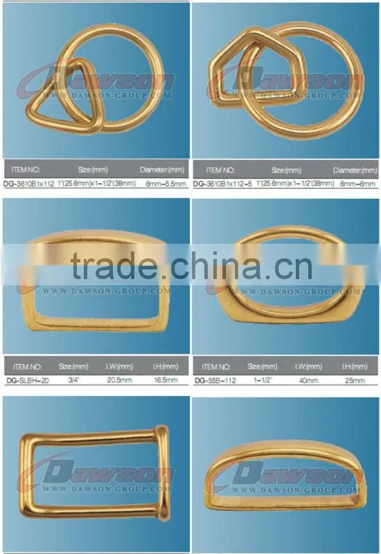 Solid Brass D Ring