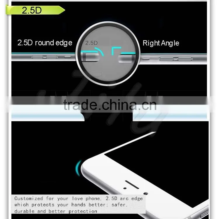 9h hardness tempered glass screen protector for iphone 0.33MM tempered