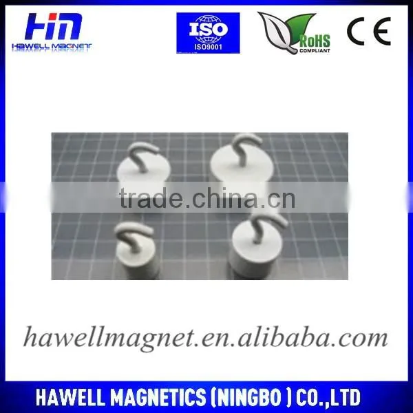 Sintered permanent NdFeB magnet hook