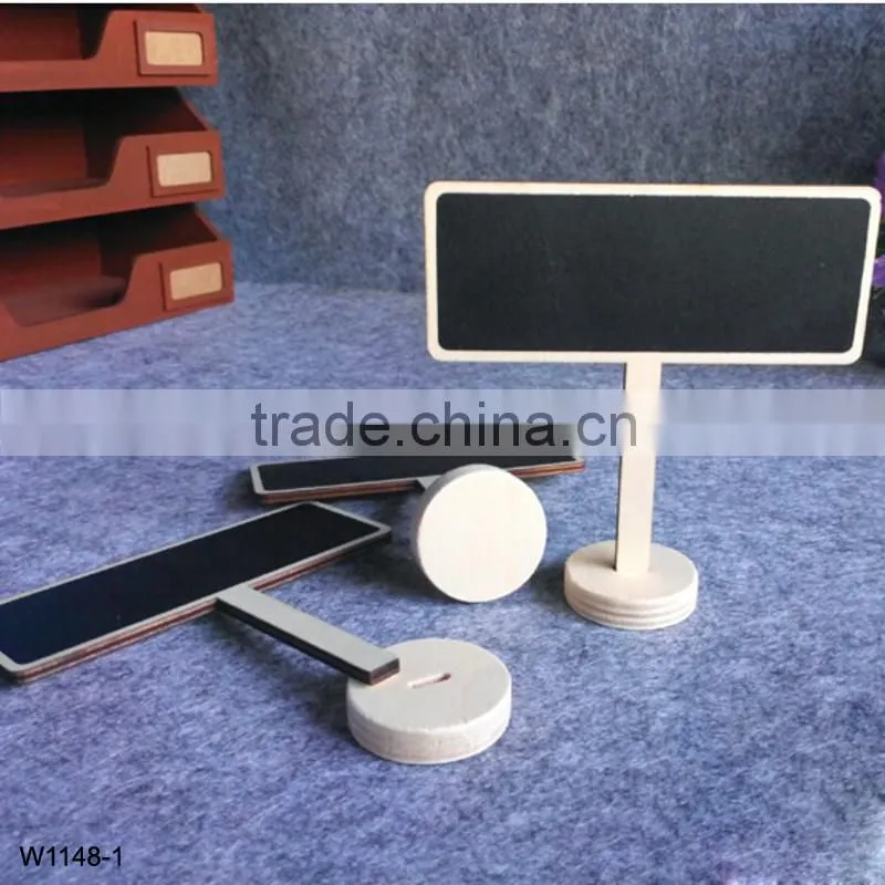Creative mini blackboard inserted card standard price tag floral decoration inserted card seat license