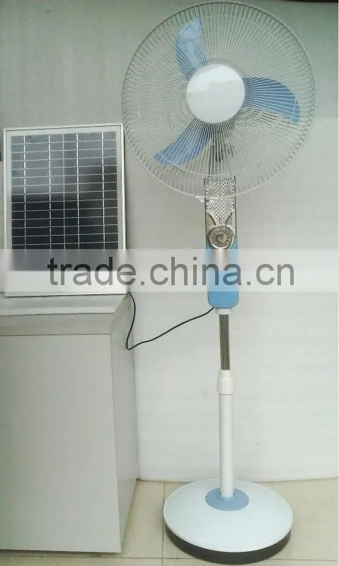 New design 12v 12w solar dc fan/ solar table fan with pure copper motor