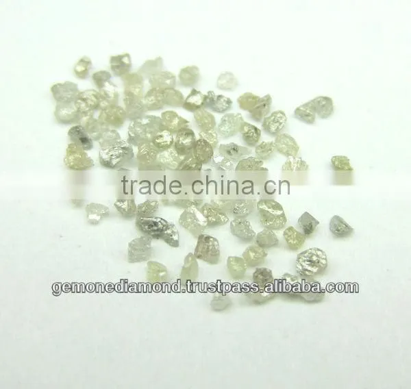 White, Gray Industrial Grade Rough Diamond Very Small Size