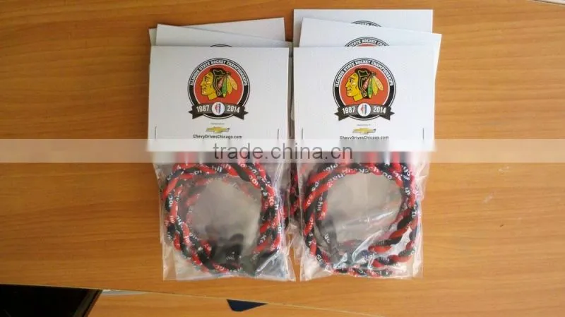 Braided sports bracelets