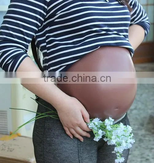 huge tummy for men pregnancy belly brown crossdresser favorite fake belly drag show silicone pregnant belly