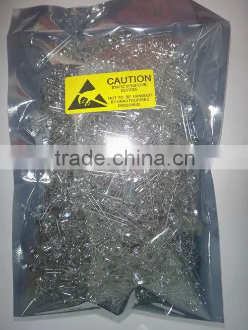 5mm flat head led dip yellow