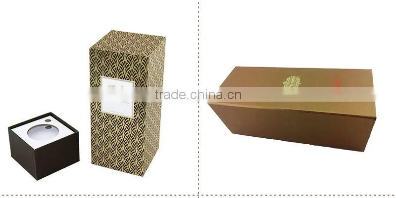 paper wine box with folded the lid