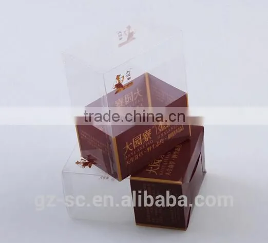 Custom made printed recycled clear pp box for packing in china