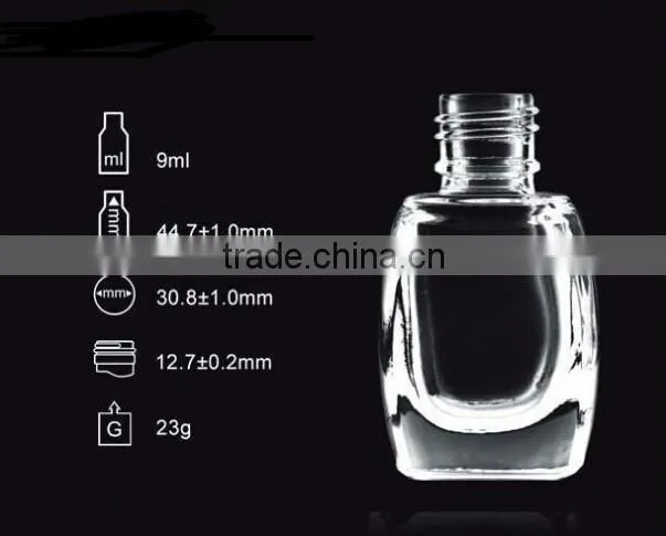 9ml UV gel Nail polish oil bottles/nail oil glass packaging container
