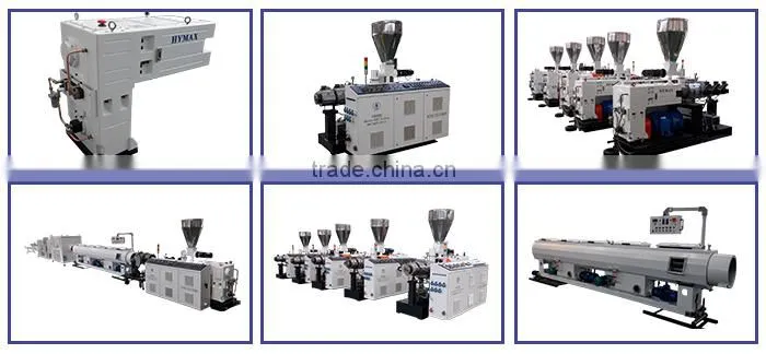 PVC 20-63mm pipe production line with ISO9001 CE Certification test double screw extruder