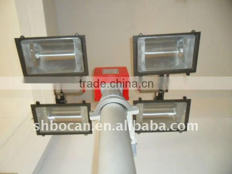 Roof-mounted light tower