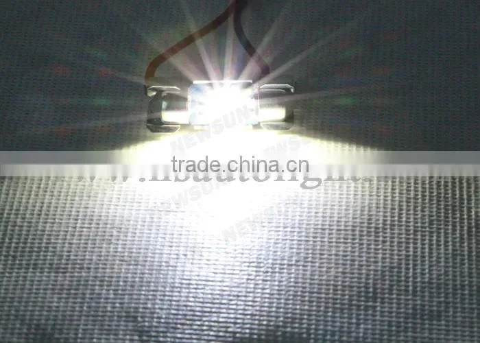 Factory best price led festoon light for all cars, white color car roof lights with one year warranty