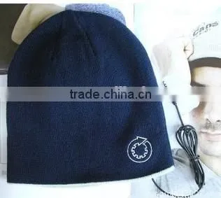 customized winter Beanie/Music Hat earbud for sale promotion