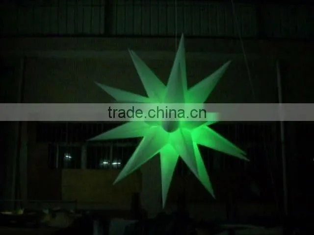 white inflatable star