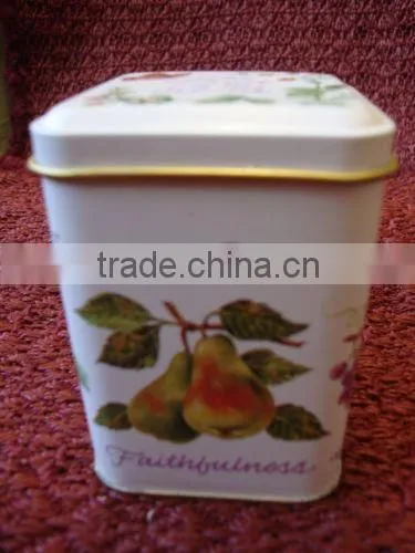 square scented soy tin candle