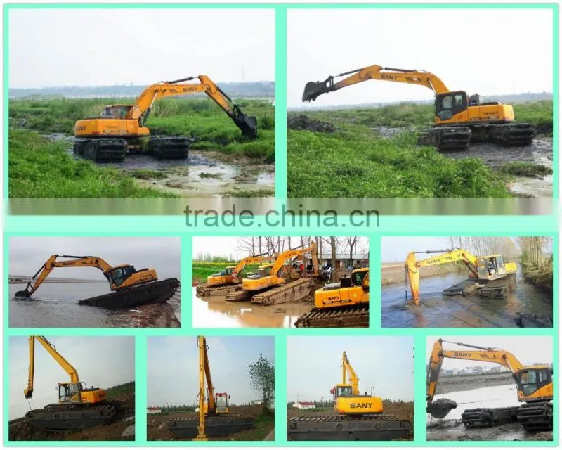 2015 New Product ! MAX80PU Small Amphibian Pontoon Undercarriage , Suitable to 6 to 10Ton Crawler Excavators