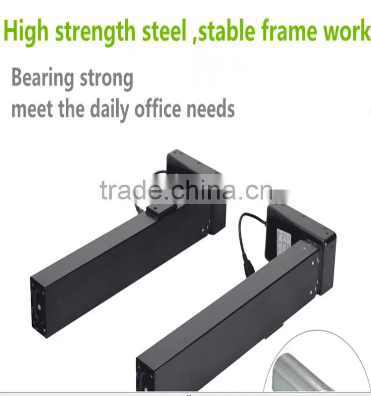 Electric height adjustable desk frame/adjustable height standing desk