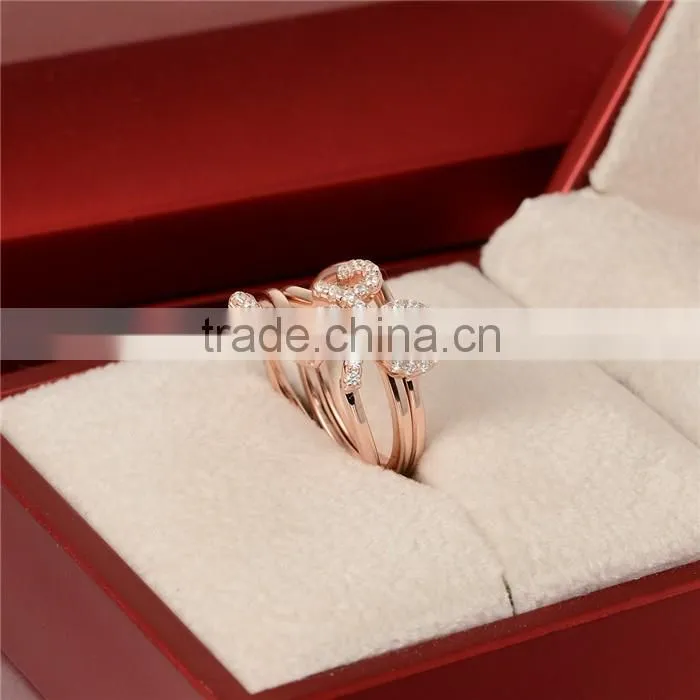Fine Cheap Jewelry Rose Gold I Love You Ring For Women