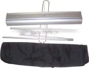 Double side roller banner display