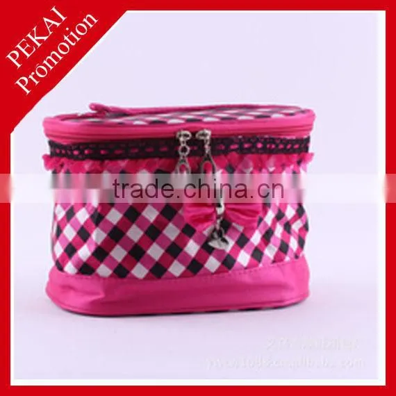Best selling promotional round cosmetic bag