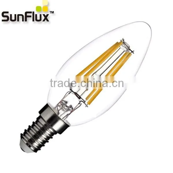 3.5w C35 filament led canble bulb e14 with CRI >90