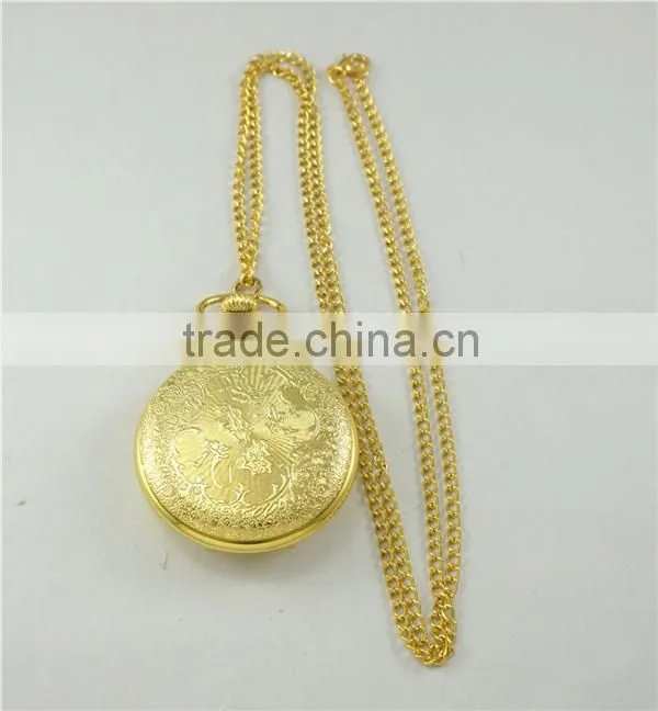 Antique Gold Quartz Classic Pocket Watch
