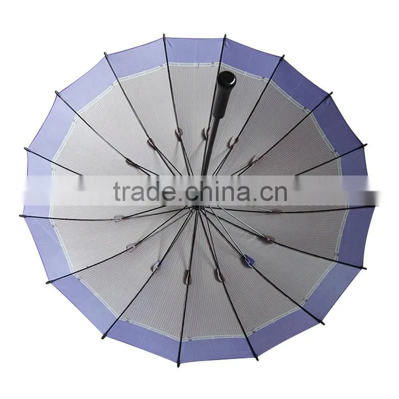 30"x16k 16 ribs big golf umbrella with pouch