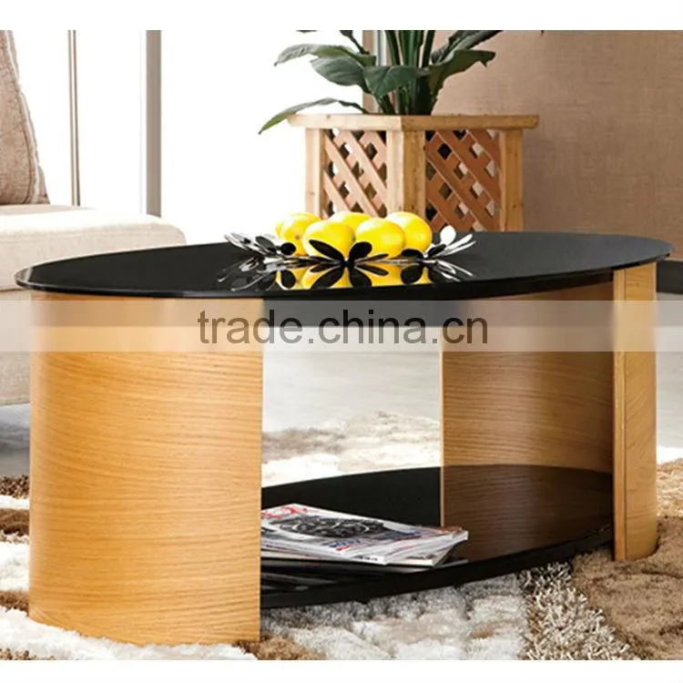 Wooden tall coffee table living room table