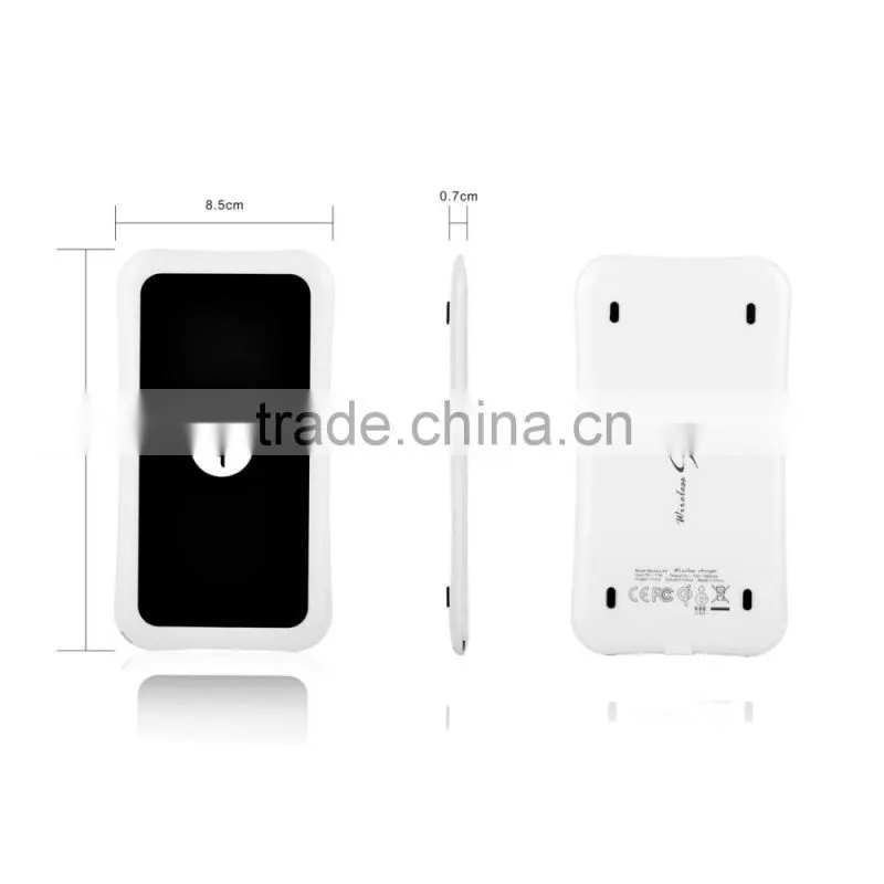 High performance qi wireless charger transmitter for iphone for samsung with no-slip silicone