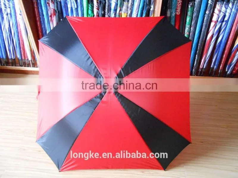 special design straight shaft square rain umbrella