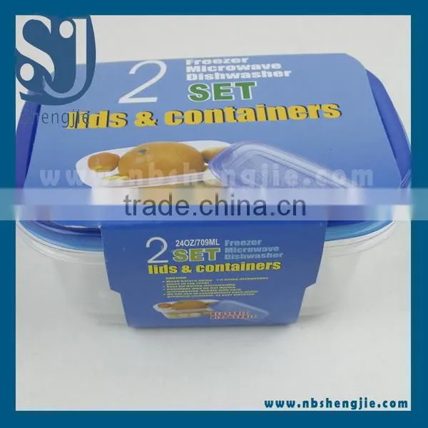 Trade Assurance 3Pcs Plastic food container / crisper / kitchenware