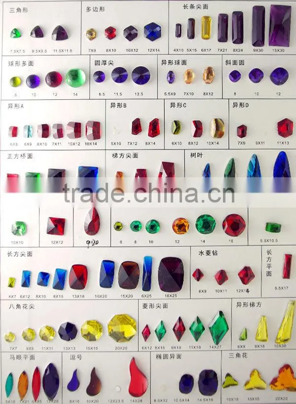 Fashion pointback Rhinestones Gems
