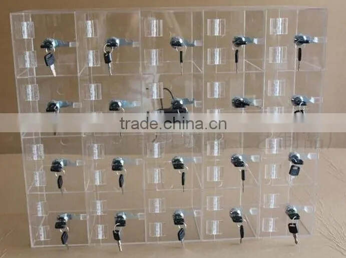 clear acrylic mobile phone storage box