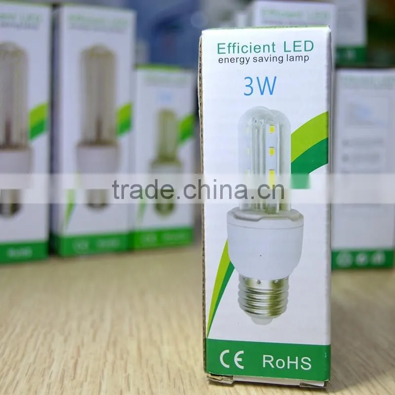 E14 E27 U-shape lamp led corn bulb 120v 5w light bulb