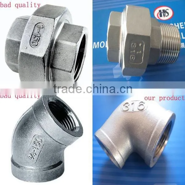 ANSI 1/8-4 inch stainless steel union