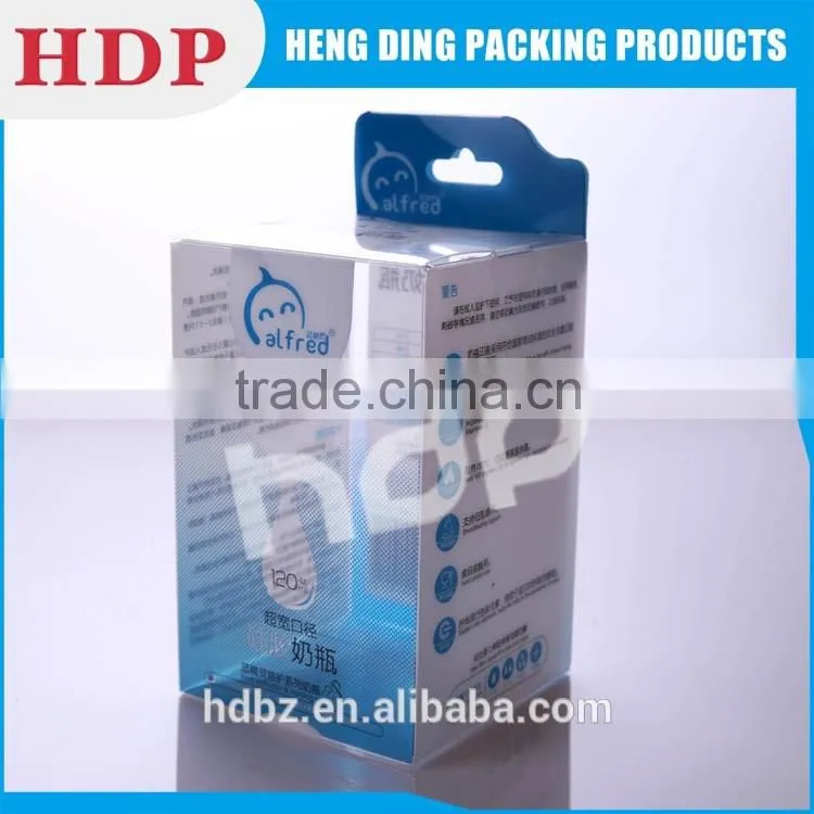 recyclable clear pvc packaging boxes custom logo