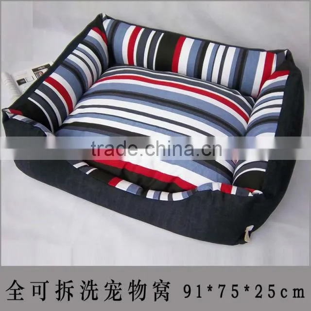 Denim stripes canvas Size XL Pretty dog beds