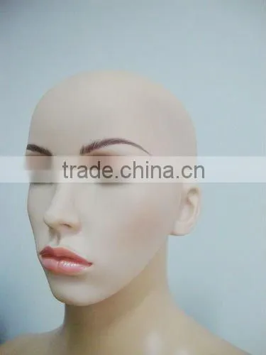 Plastic Female Head Mannequin