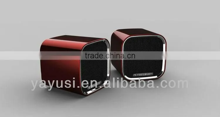 2.0 portable mini computer speaker with passive vibration membrane at backside ,hot new products for 2015,speaker box