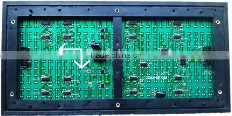 p10 single color green outdoor waterproof module
