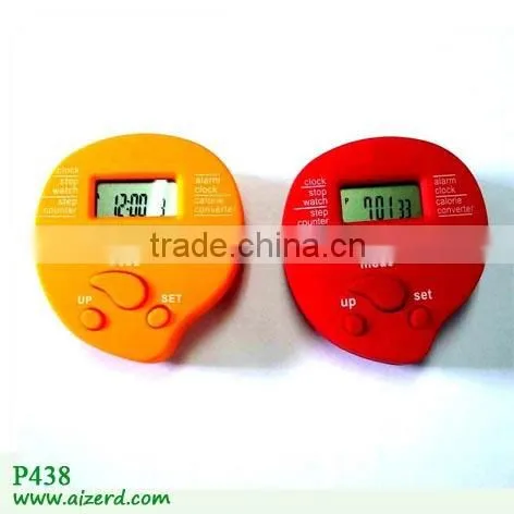 single Various color selection pedometer instructions