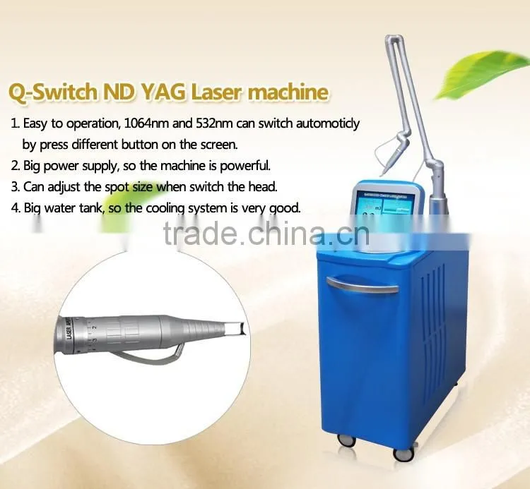 Q-Switch and Imported gems Q-switch ND yag Laser,Laser Type 1064 532nm nd yag laser