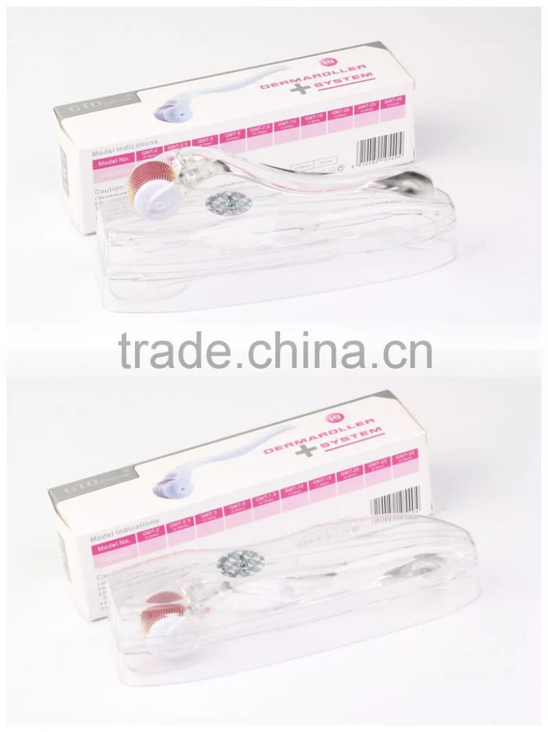Clinic Use 540needles Transparent Derma Roller with Full Size 0.2mm- 3mm