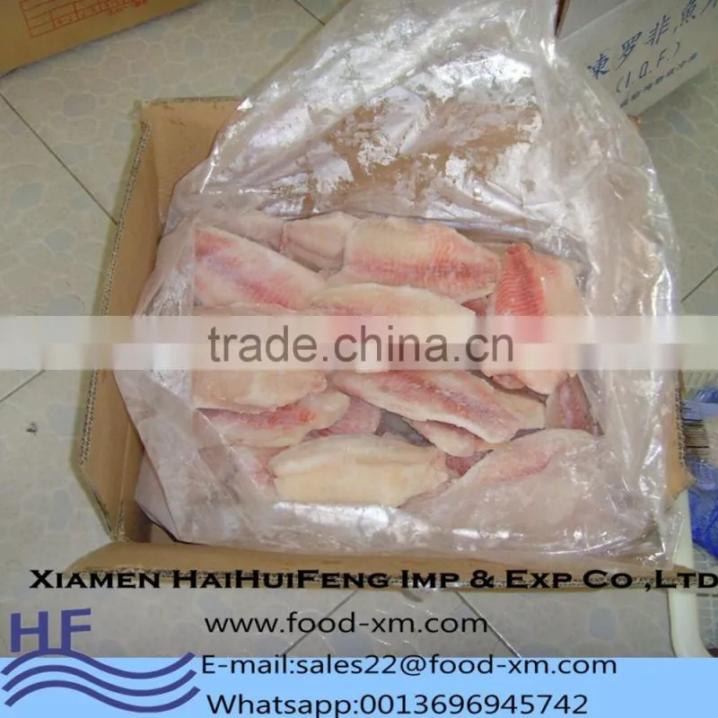 China frozen tilapia fillet, skinless and boneless PBO/PBI ,2-3oz,3-5oz,5-7oz