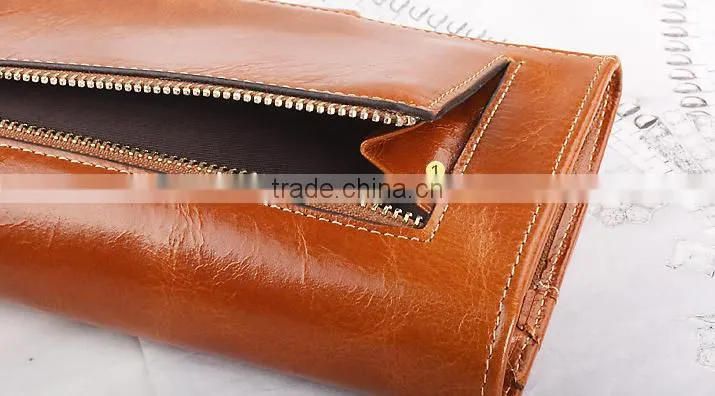 Alibaba China new fashion clutch bag men lady leather wallet purse